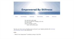 Desktop Screenshot of empoweredbystillness.com